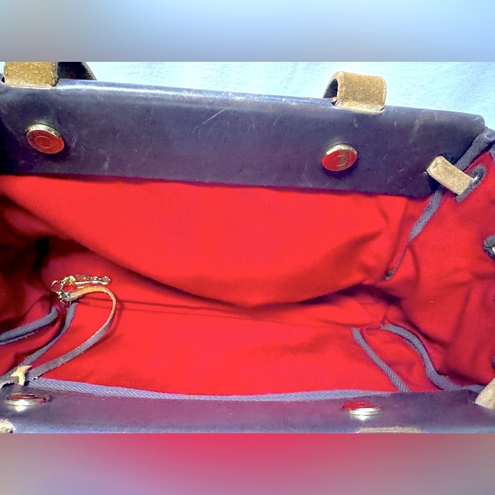 Hermès Herbag Cabas PM Reversible Orange Red Canvas Tote Authentic Hermès - Picture 9 of 16